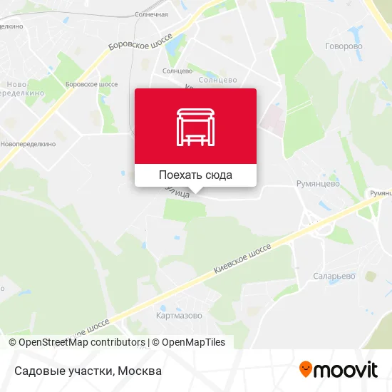 Карта Садовые участки