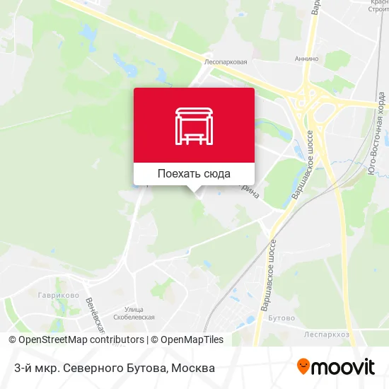 Карта 3-й мкр. Северного Бутова