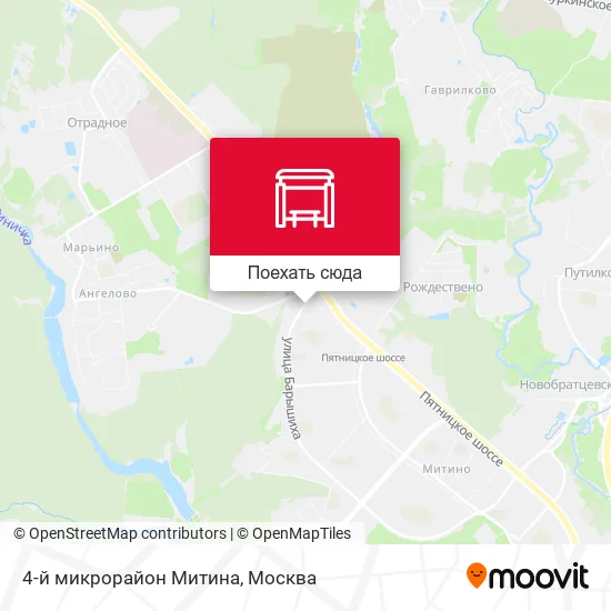 Карта 4-й микрорайон Митина