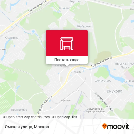Карта Омская улица