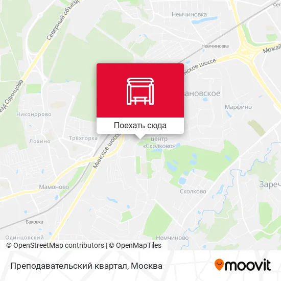 Карта Преподавательский квартал