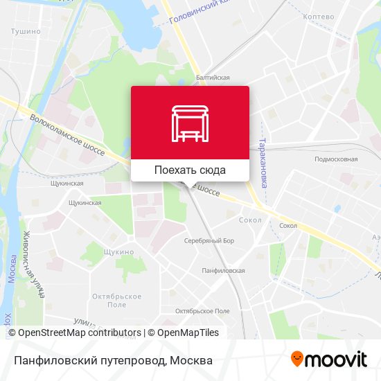 Карта Панфиловский путепровод
