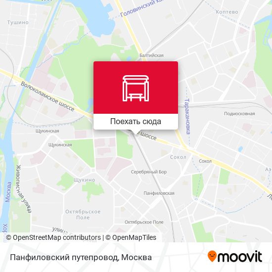Карта Панфиловский путепровод