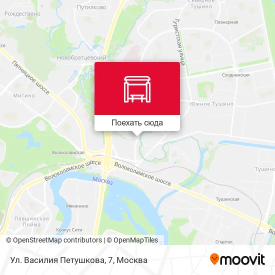 Карта Ул. Василия Петушкова, 7