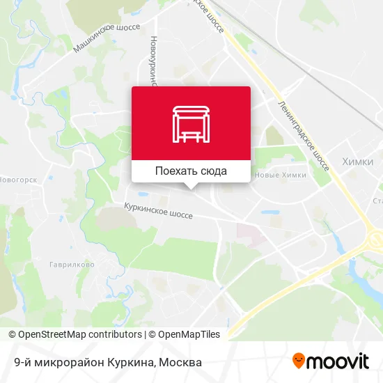 Карта 9-й микрорайон Куркина