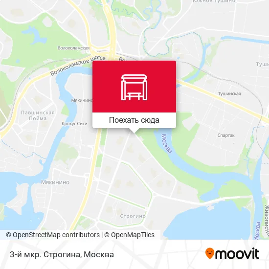 Карта 3-й мкр. Строгина