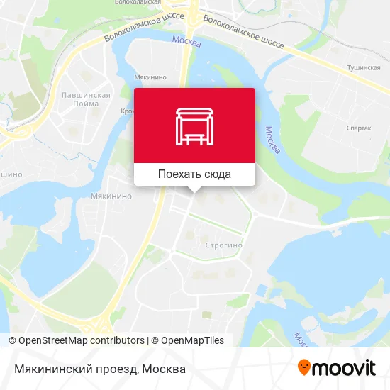 Карта Мякининский проезд
