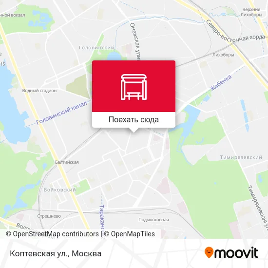 Карта Коптевская ул.