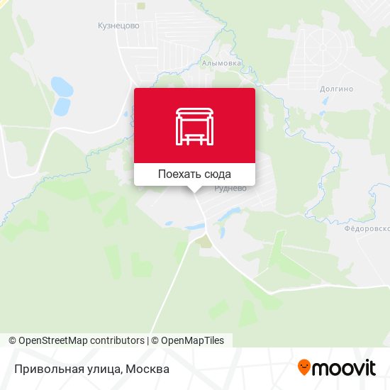 Карта Привольная улица