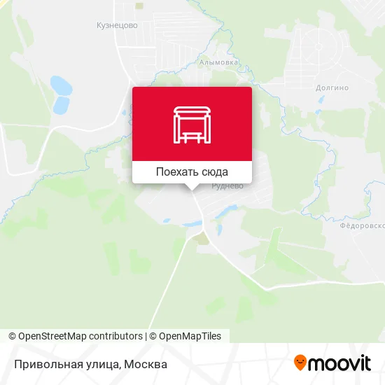 Карта Привольная улица