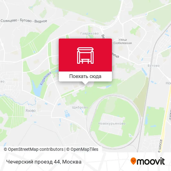 Карта Чечерский проезд 44