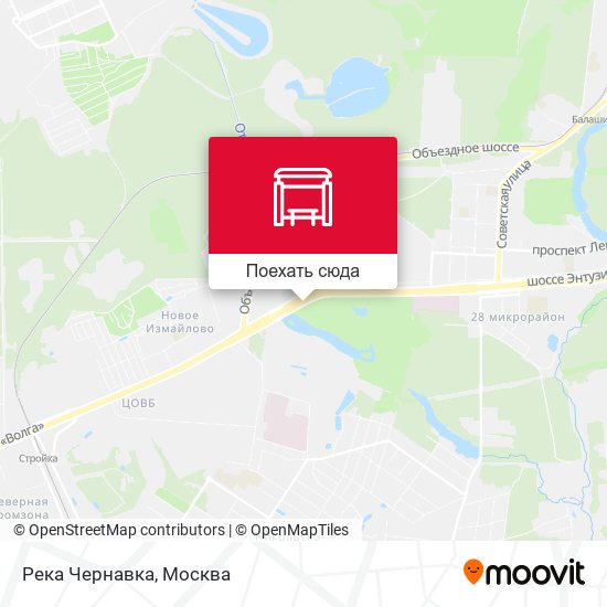 Карта Река Чернавка