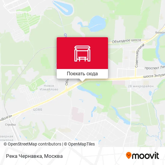 Карта Река Чернавка