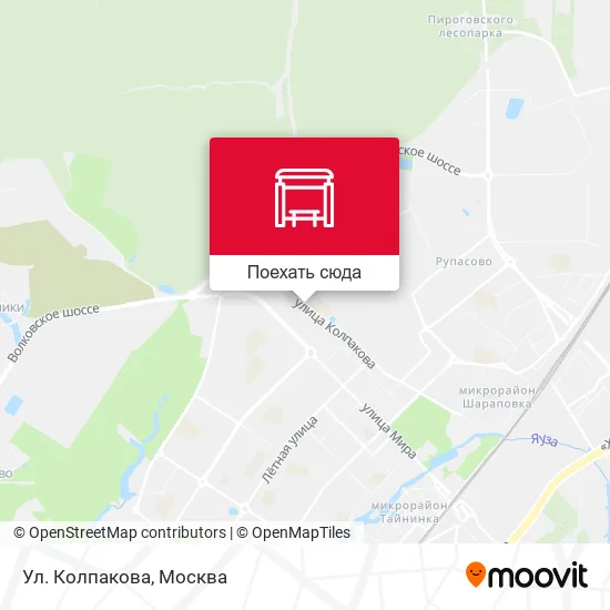 Карта Ул. Колпакова