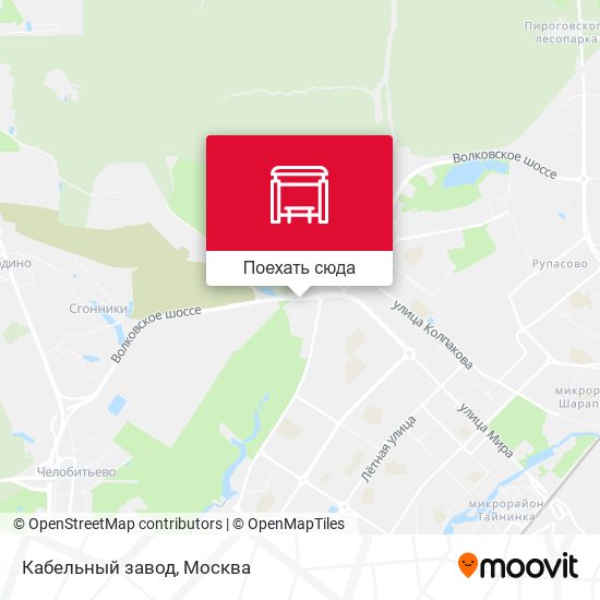 Карта Кабельный завод