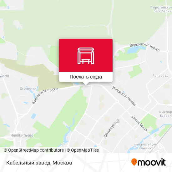 Карта Кабельный завод