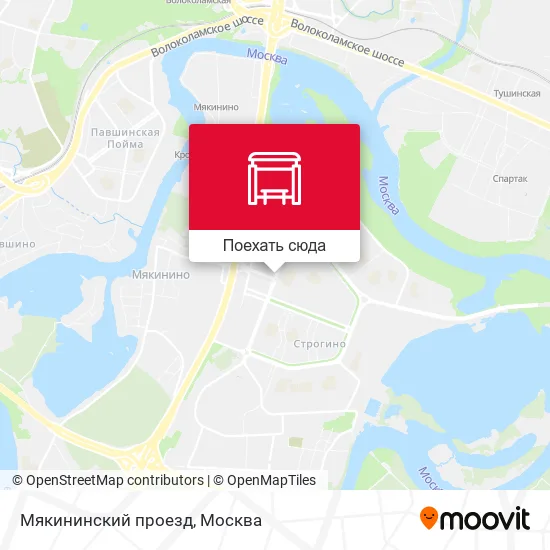 Карта Мякининский проезд