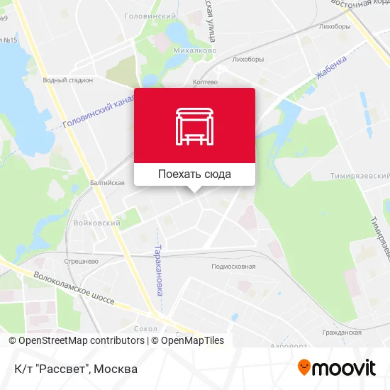 Карта К/т "Рассвет"