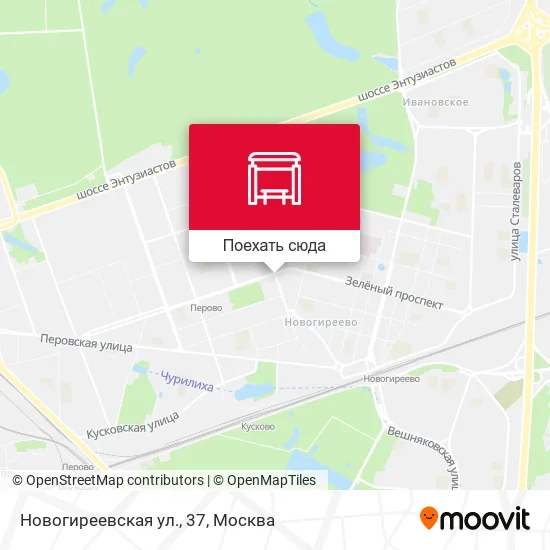 Карта Новогиреевская ул., 37