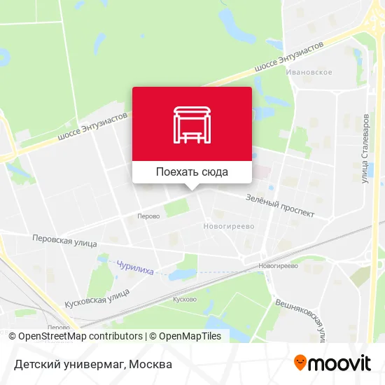 Карта Детский универмаг