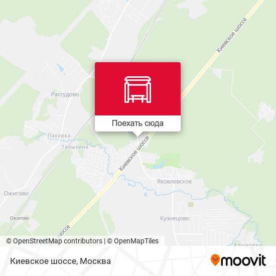 Карта Киевское шоссе