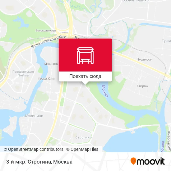 Карта 3-й мкр. Строгина