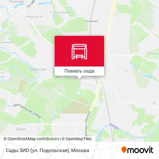 Карта Сады ЗИО (ул. Подольская)