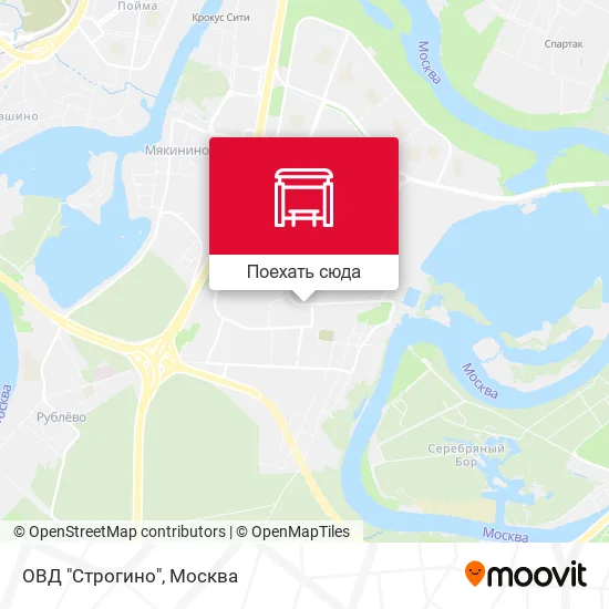 Карта ОВД "Строгино"