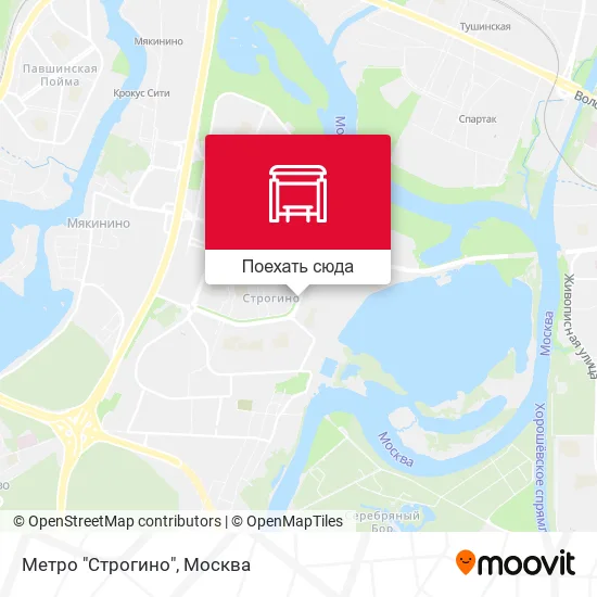 Карта Метро "Строгино"