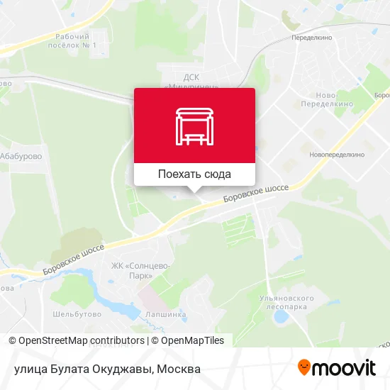 Карта улица Булата Окуджавы