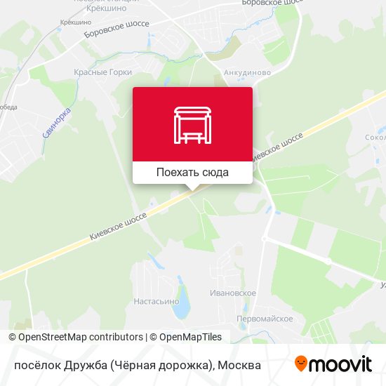 Карта посёлок Дружба (Чёрная дорожка)