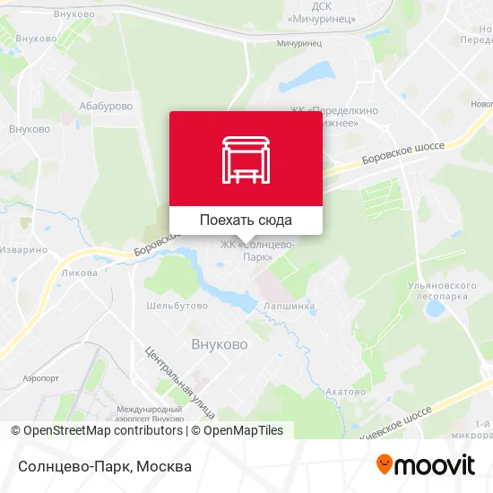 Карта Солнцево-Парк
