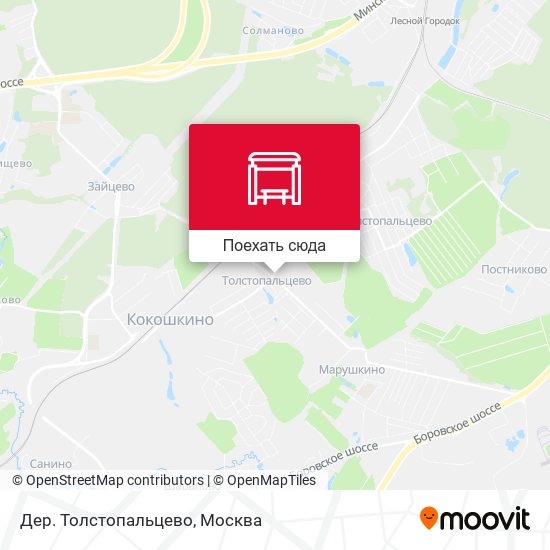 Карта Дер. Толстопальцево
