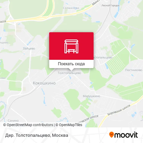 Карта Дер. Толстопальцево