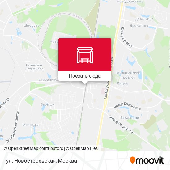 Карта ул. Новостроевская
