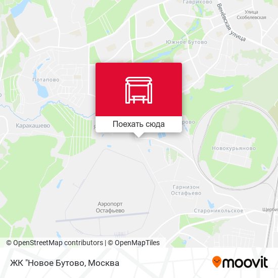 Карта ЖК "Новое Бутово