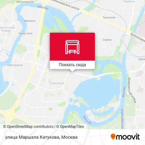 Карта улица Маршала Катукова