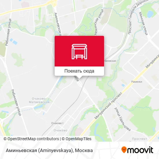 Карта Аминьевская (Aminyevskaya)