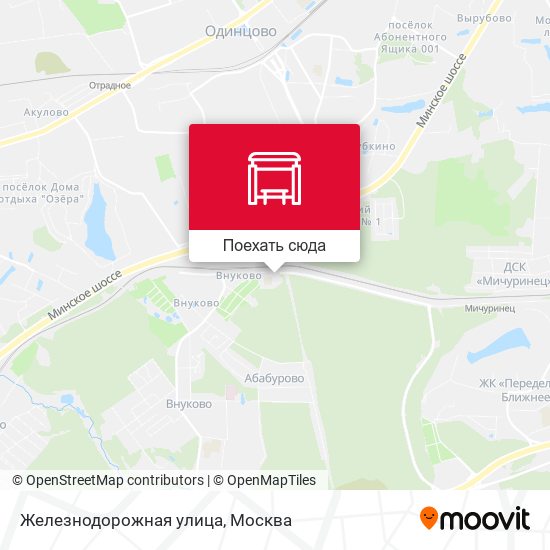 Карта Железнодорожная улица