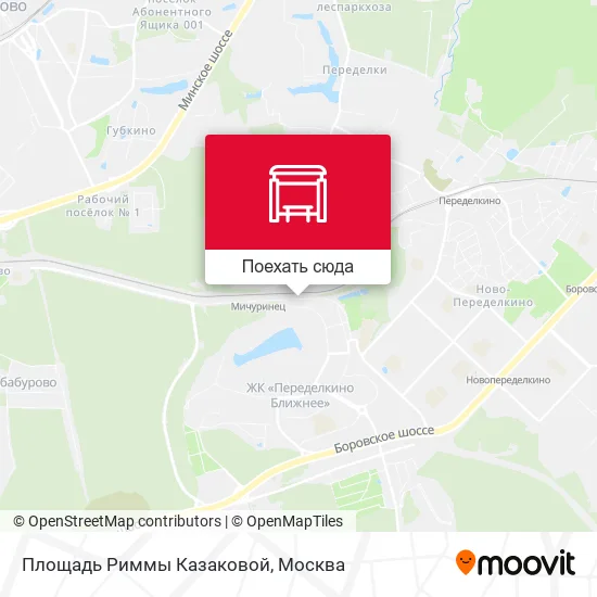 Карта Площадь Риммы Казаковой