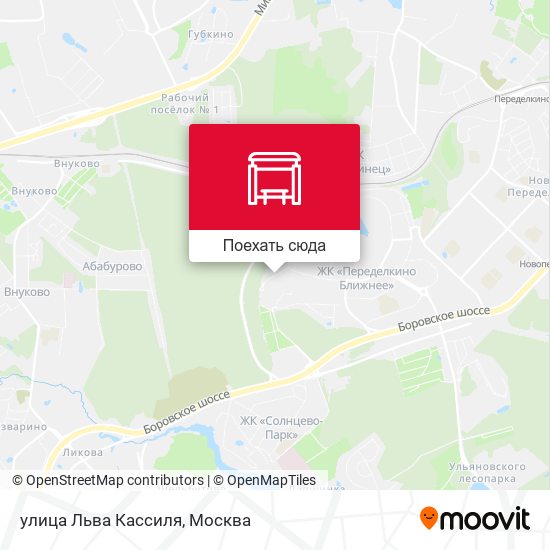 Карта улица Льва Кассиля