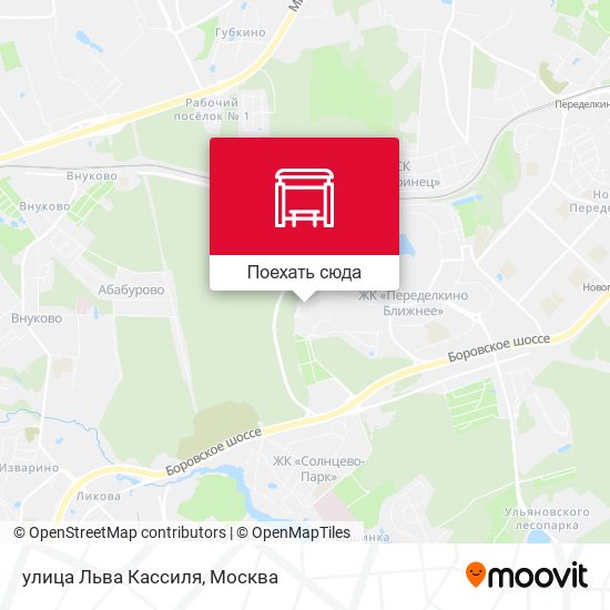 Карта улица Льва Кассиля