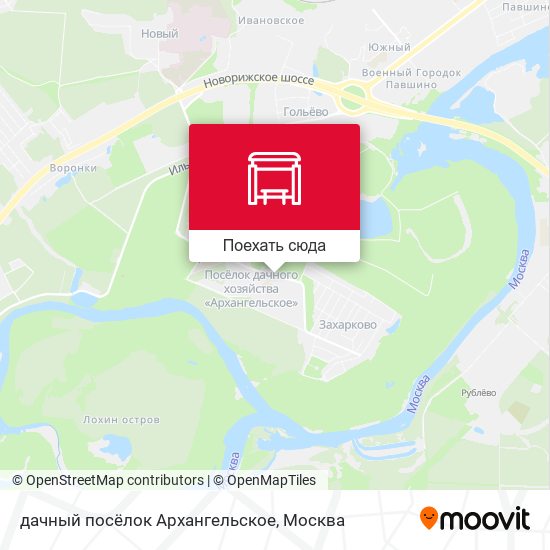 Карта дачный посёлок Архангельское