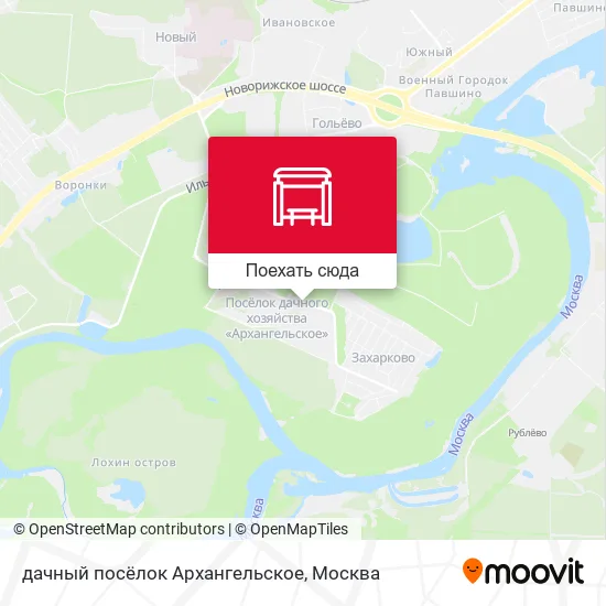 Карта дачный посёлок Архангельское
