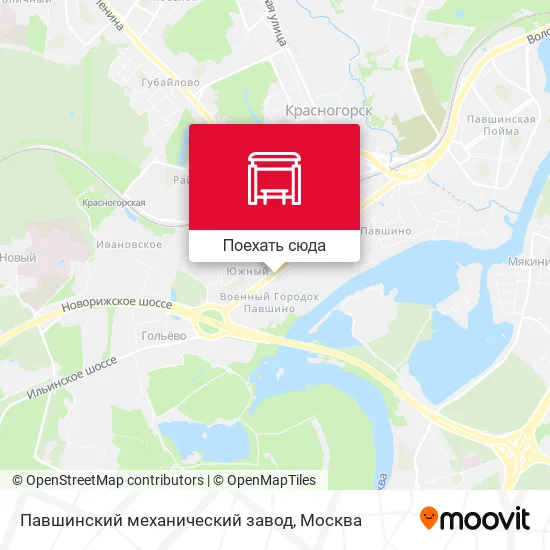 Карта Павшинский механический завод