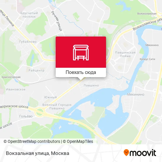 Карта Вокзальная улица