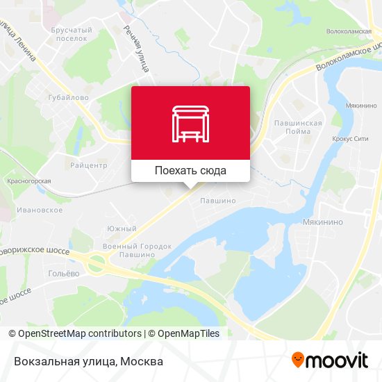 Карта Вокзальная улица