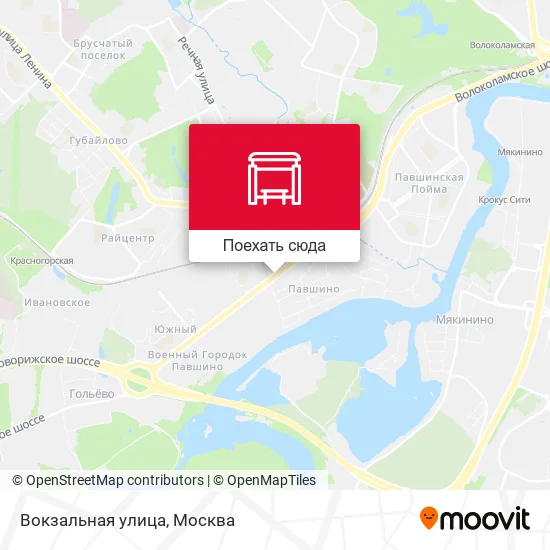 Карта Вокзальная улица