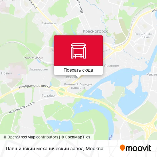 Карта Павшинский механический завод