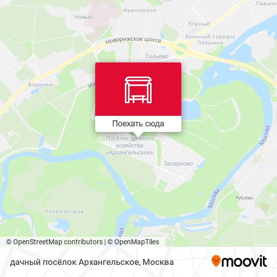 Карта дачный посёлок Архангельское